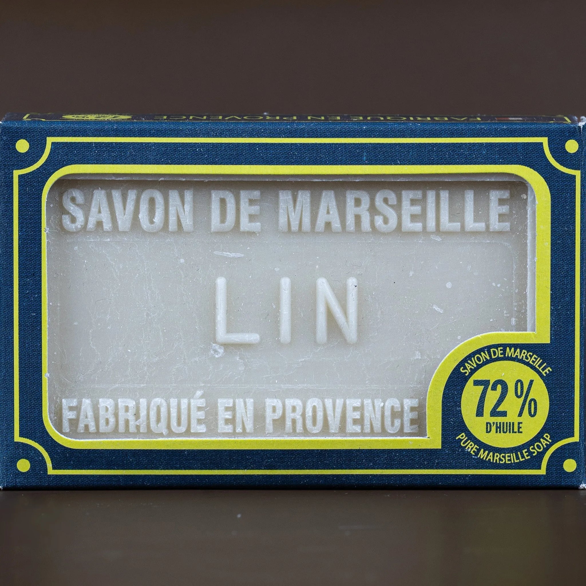 BLEU JAUNE Fleur de Lin (Flax Flower), Marseille Soap with Shea Butter | 100g French Soaps UK