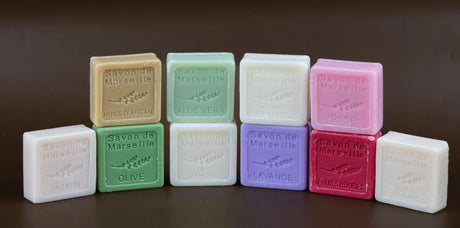 LE CHATELARD 1802 Fragranced Savon de Marseille Guest Soaps,  Individually wrapped | 10 x 30g French Soaps UK