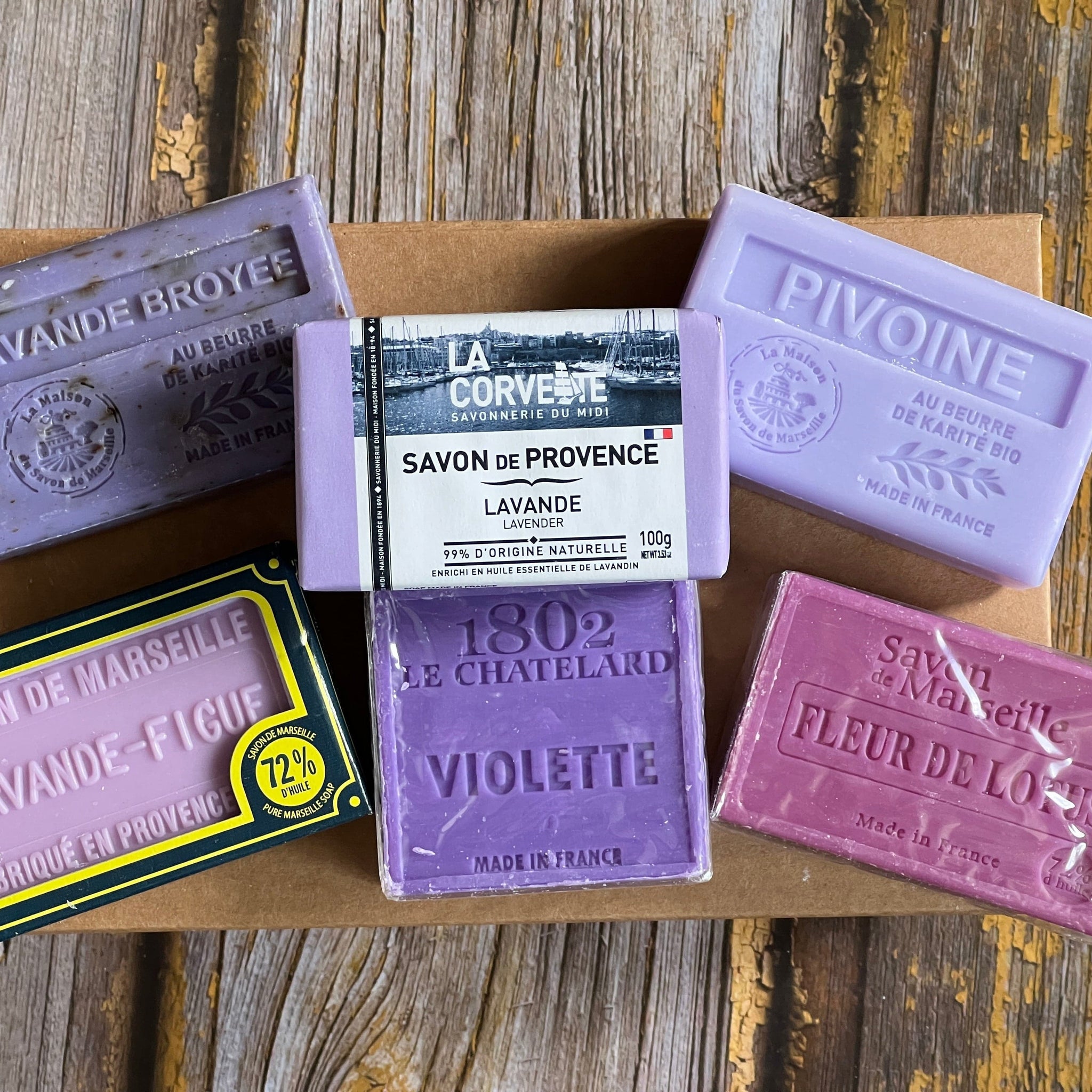 FRENCH SOAPS Purple Soap Discovery Box French Soaps UK