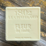 LE CHATELARD 1802 Gardenia Marseille Soap, 72% Coconut, Olive and Almond Oil, 100g |  PALM FREE French Soaps UK