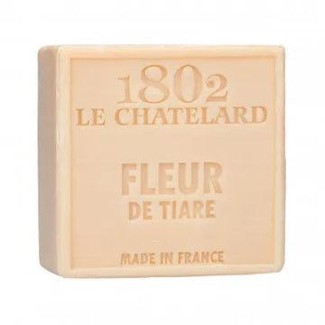 LE CHATELARD 1802 Gardenia Marseille Soap, 72% Coconut, Olive and Almond Oil, 100g |  PALM FREE French Soaps UK