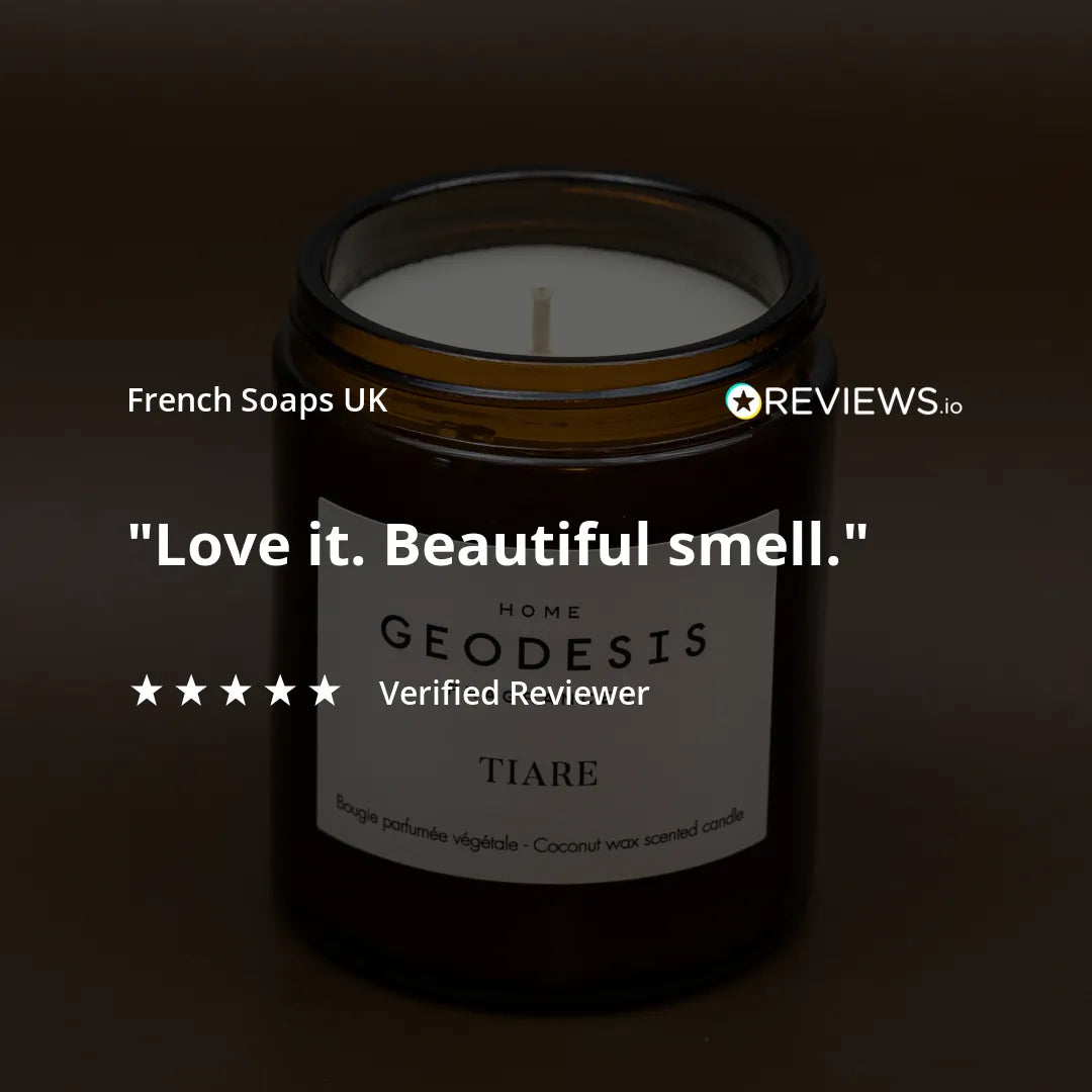 GEODESIS Gardenia (Tiare Flower), Polynesia, Candle by Geodesis French Soaps UK