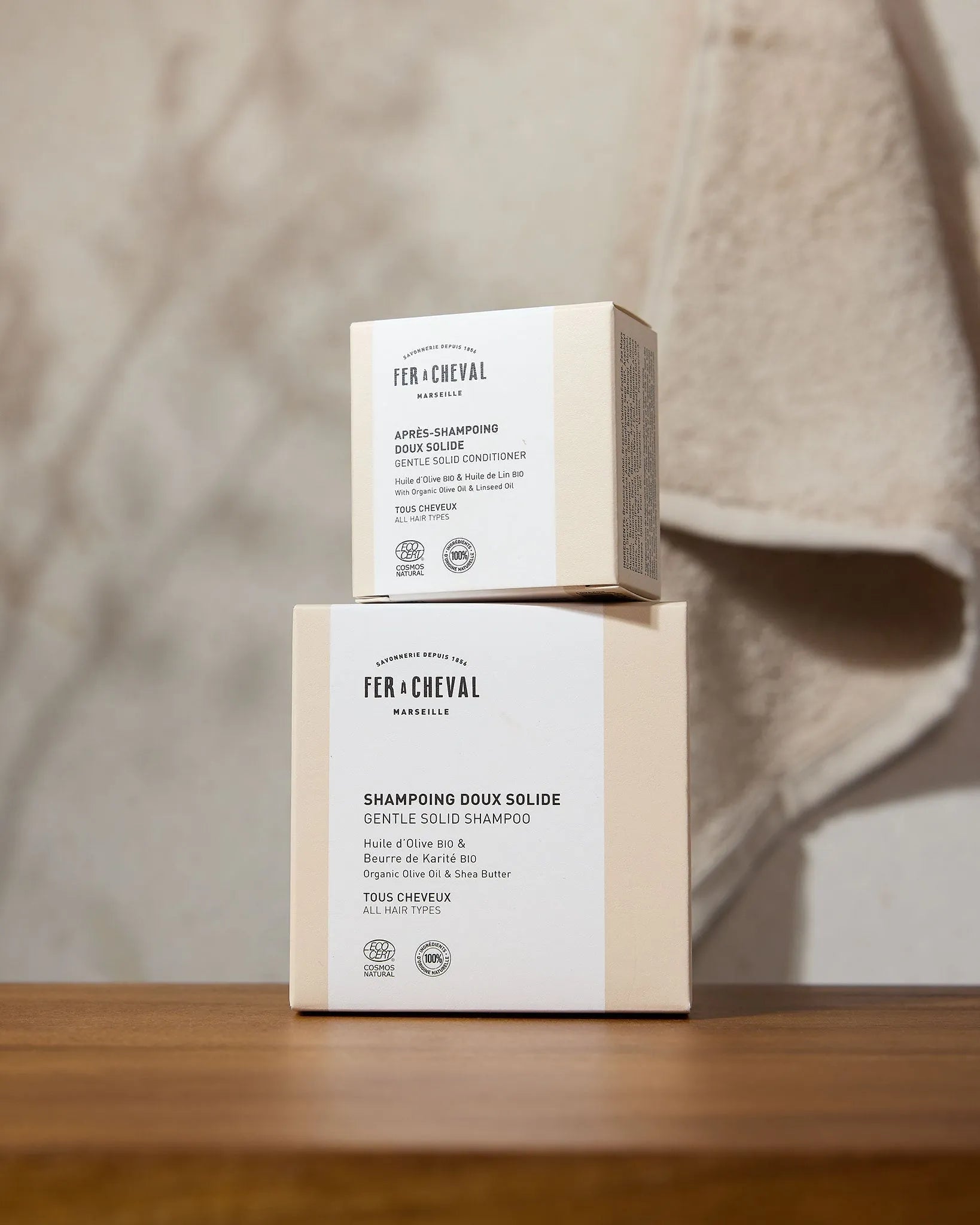 FER A CHEVAL Gentle Hair Conditioning Bar with Organic Olive Oil & Organic Linseed Oil French Soaps UK
