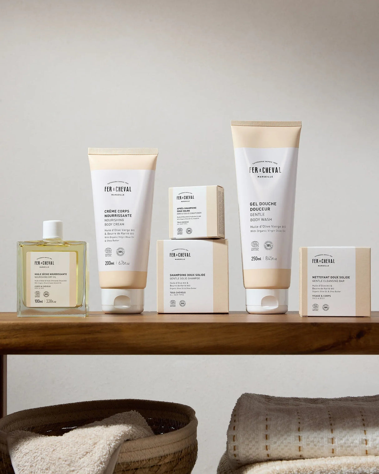 FER A CHEVAL Gentle Hair Conditioning Bar with Organic Olive Oil & Organic Linseed Oil French Soaps UK