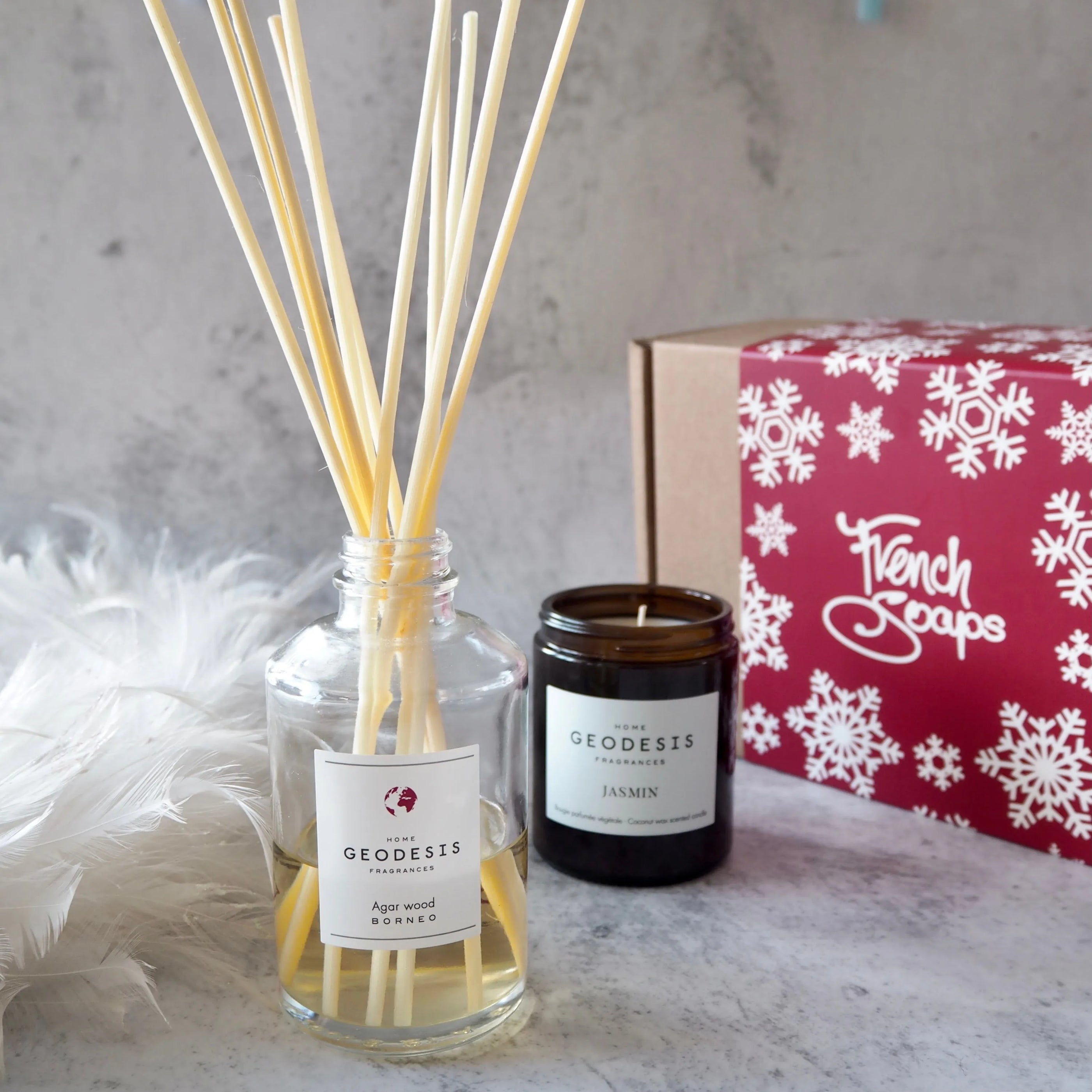 GEODESIS Geodesis Diffuser and Candle Gift Set French Soaps UK