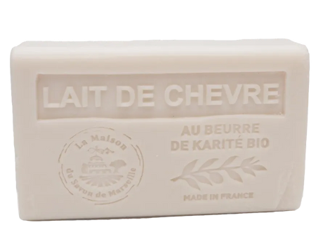 LA MAISON DU SAVON DE MARSEILLE Goats Milk French Soap with organic Shea Butter 125g French Soaps UK