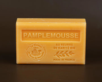 LA MAISON DU SAVON DE MARSEILLE Grapefruit (pamplemousse) French Soap with Organic Shea Butter 125g French Soaps UK