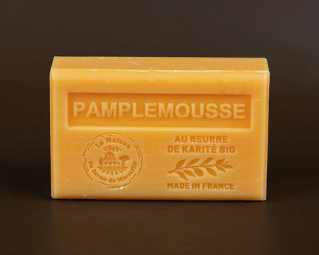 LA MAISON DU SAVON DE MARSEILLE Grapefruit (pamplemousse) French Soap with Organic Shea Butter 125g French Soaps UK