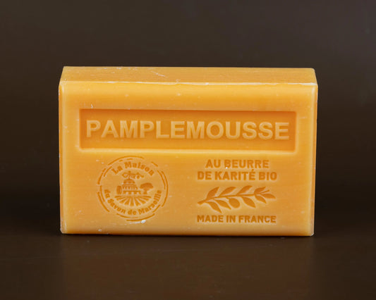 LA MAISON DU SAVON DE MARSEILLE Grapefruit (pamplemousse) French Soap with Organic Shea Butter 125g French Soaps UK