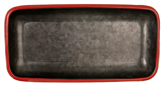 TADÉ PAYS DU LEVANT Graphite & Red Enamel Sink & Bathroom Tray French Soaps UK