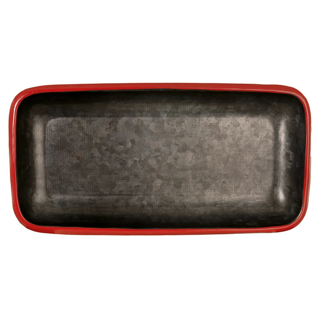 TADÉ PAYS DU LEVANT Graphite & Red Enamel Sink & Bathroom Tray French Soaps UK