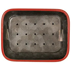TADÉ PAYS DU LEVANT Graphite & Red Enamel Soap Dish - Large French Soaps UK