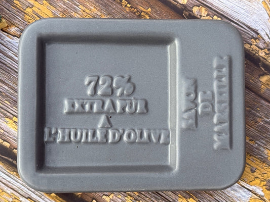 Grey Savon de Marseille Cube Soap Dish