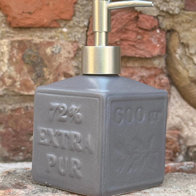 Bastide & Olivier Grey Ceramic Soap Dispenser French Soaps UK
