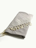 TADÉ PAYS DU LEVANT Hammam Towel, Organic Cotton, Grey French Soaps UK