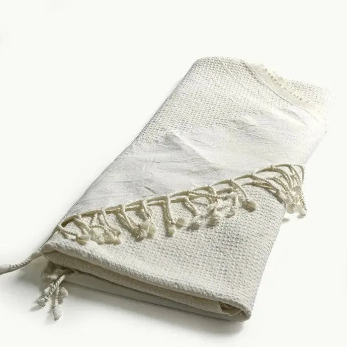 TADÉ PAYS DU LEVANT Hammam Towel, Organic Cotton, Ivory French Soaps UK