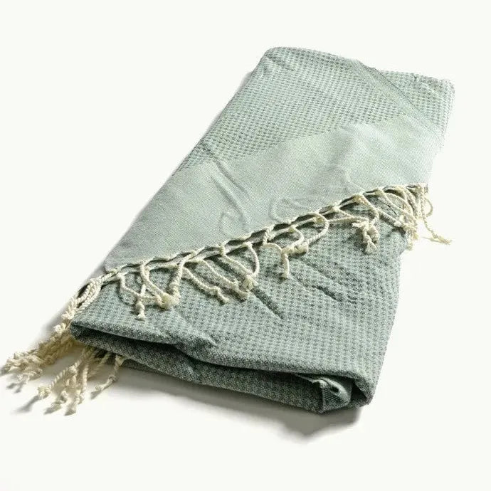 TADÉ PAYS DU LEVANT Hammam Towel, Organic Cotton, Olive French Soaps UK