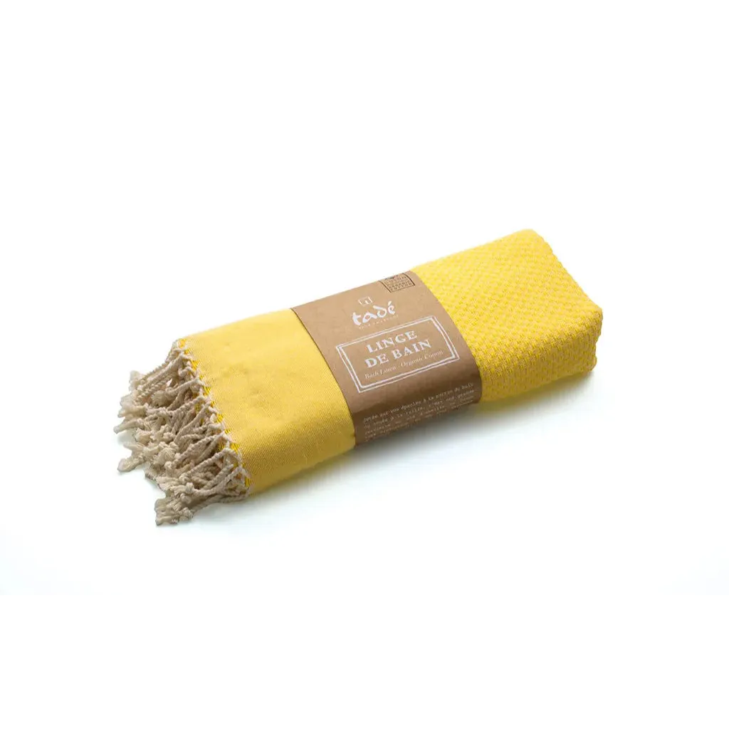 TADÉ PAYS DU LEVANT Hammam Towel, Organic Cotton, Orange French Soaps UK
