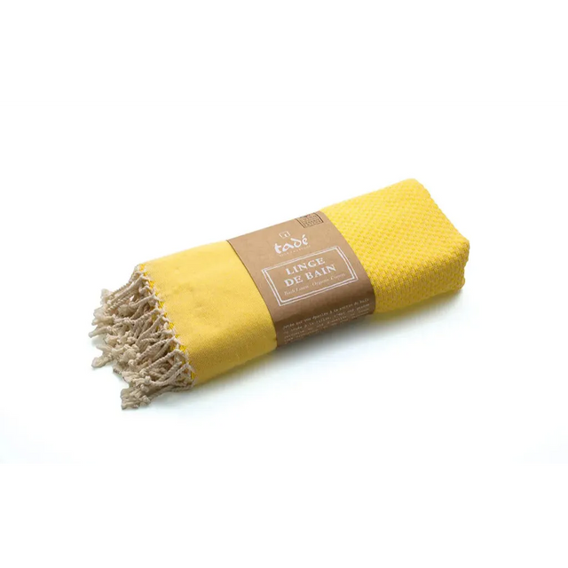 TADÉ PAYS DU LEVANT Hammam Towel, Organic Cotton, Orange French Soaps UK