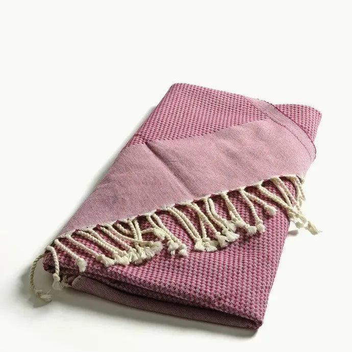 TADÉ PAYS DU LEVANT Hammam Towel, Organic Cotton, Rose French Soaps UK
