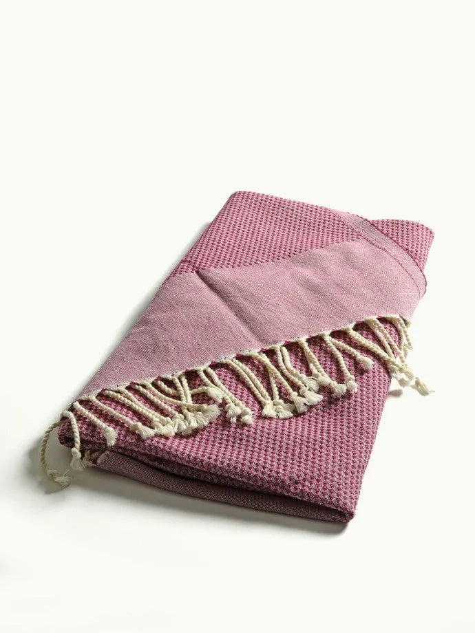 TADÉ PAYS DU LEVANT Hammam Towel, Organic Cotton, Rose French Soaps UK