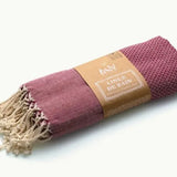 TADÉ PAYS DU LEVANT Hammam Towel, Organic Cotton, Rose French Soaps UK