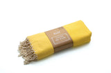 TADÉ PAYS DU LEVANT Hammam Towel, Organic Cotton, Yellow French Soaps UK