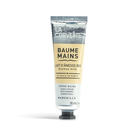 LA CORVETTE Hand Cream with Organic Donkey Milk and Shea Butter, 30ml French Soaps UK