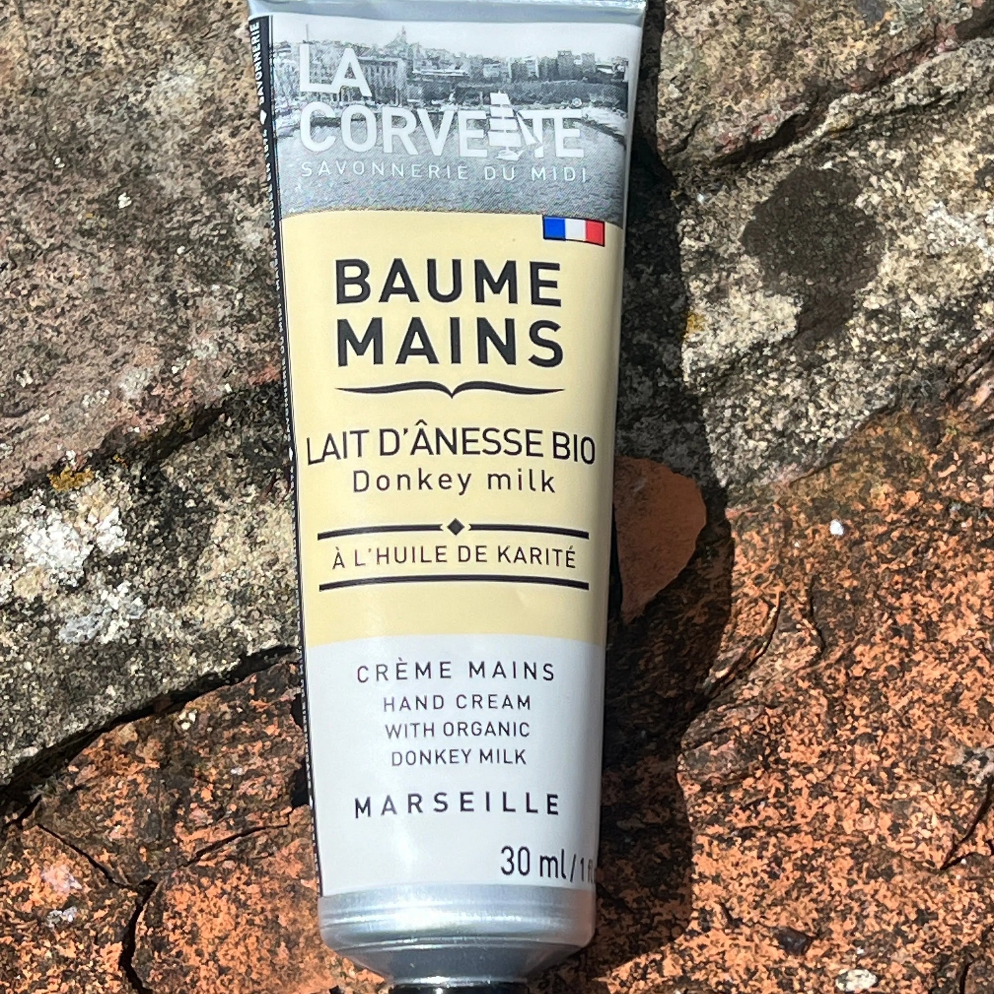 LA CORVETTE Hand Cream with Organic Donkey Milk and Shea Butter, 30ml French Soaps UK