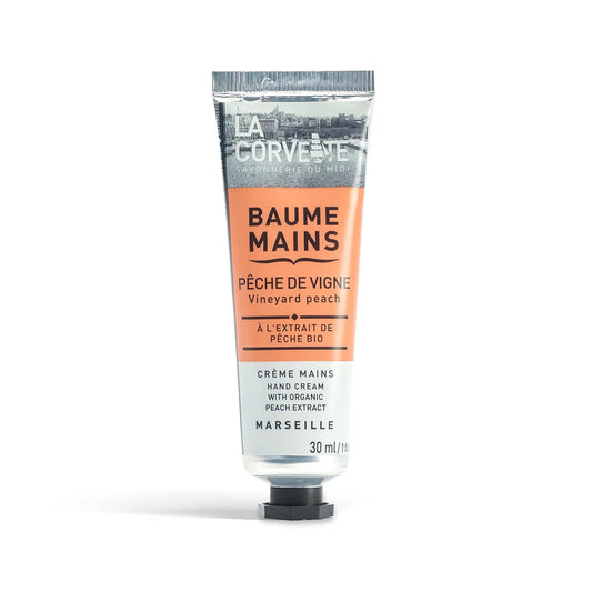 LA CORVETTE Hand Cream with Organic Peach Extract & Shea Butter French Soaps UK