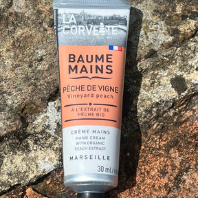 LA CORVETTE Hand Cream with Organic Peach Extract & Shea Butter French Soaps UK