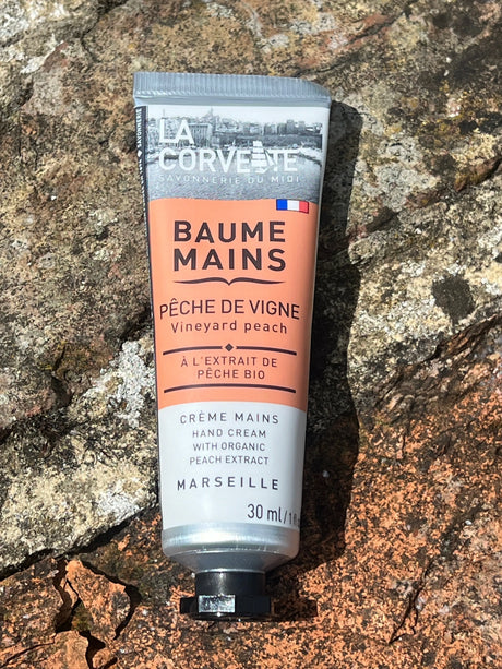 LA CORVETTE Hand Cream with Organic Peach Extract & Shea Butter French Soaps UK