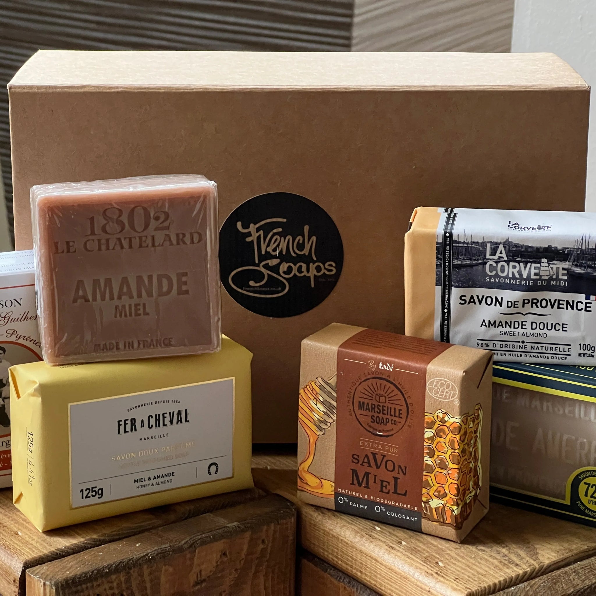 FRENCH SOAPS Honey & Almond Discovery Box French Soaps UK