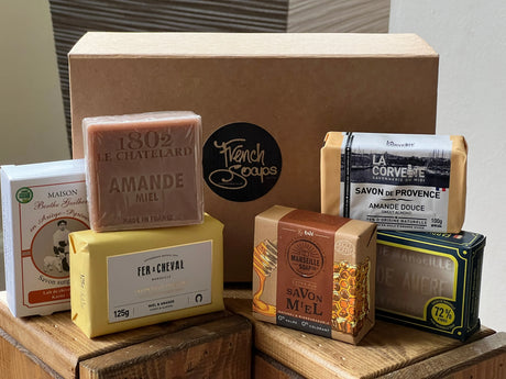 FRENCH SOAPS Honey & Almond Discovery Box French Soaps UK