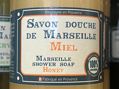 BLEU JAUNE Honey, Marseille Liquid Soap |  1L French Soaps UK