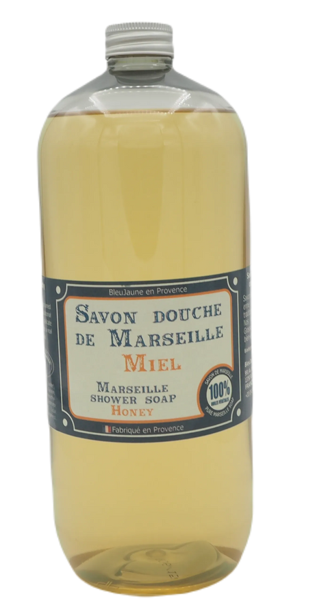 BLEU JAUNE Honey, Marseille Liquid Soap |  1L French Soaps UK