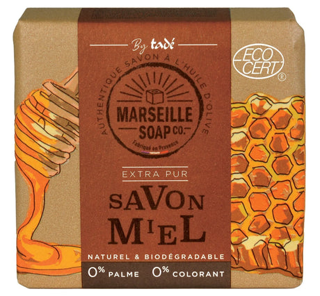 TADÉ PAYS DU LEVANT Honey Marseille Soap with Olive Oil | 100g French Soaps UK