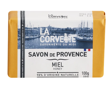 LA CORVETTE Honey, Savon de Provence, 100g French Soaps UK