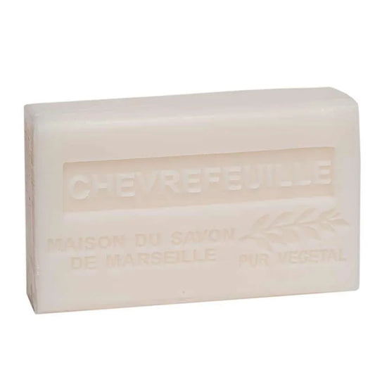 LA MAISON DU SAVON DE MARSEILLE Honeysuckle, French Soap with Organic Shea Butter, 125g French Soaps UK