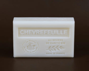 LA MAISON DU SAVON DE MARSEILLE Honeysuckle, French Soap with Organic Shea Butter, 125g French Soaps UK