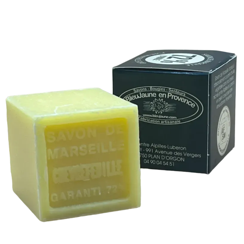 BLEU JAUNE Honeysuckle, Shea Butter Marseille Cube | 100g French Soaps UK