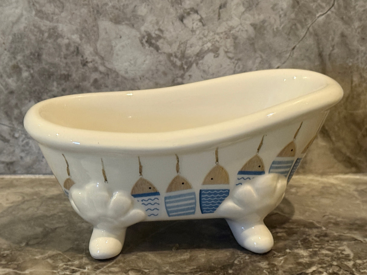 'Fishes' - Ceramic Bathtub Soap Dish