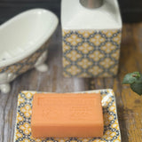 Blue & Yellow Mosaic - Ceramic Soap Dish