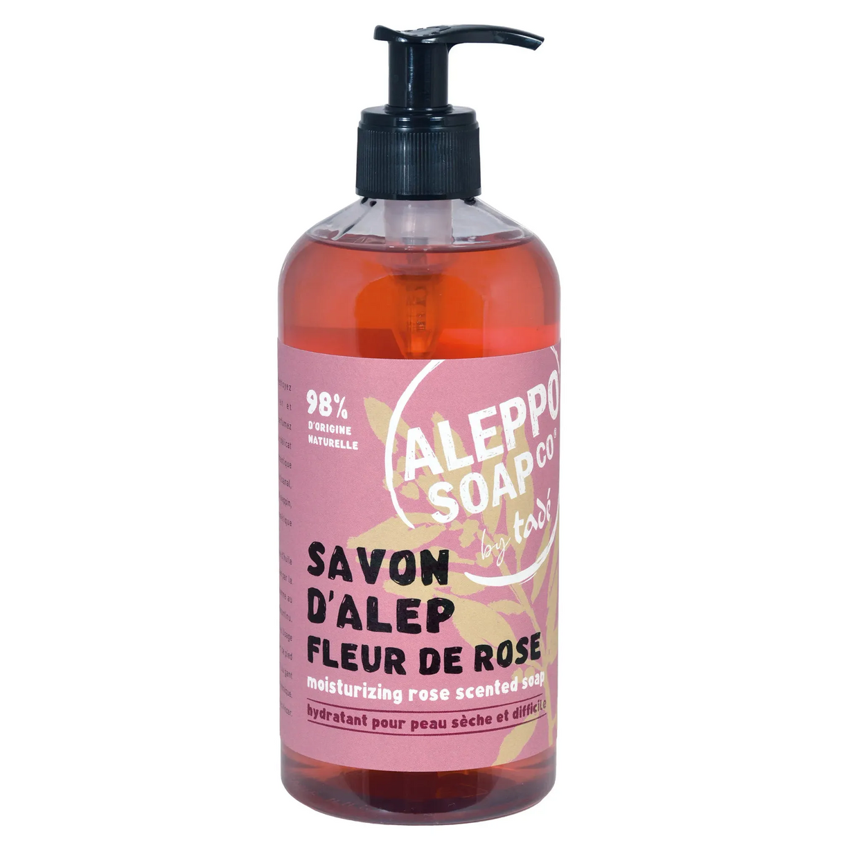 TADÉ PAYS DU LEVANT Ispahan Rose Aleppo Liquid Soap, Dry & Intolerant Skin | 500ml French Soaps UK