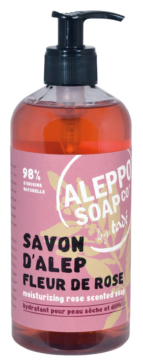 TADÉ PAYS DU LEVANT Ispahan Rose Aleppo Liquid Soap, Dry & Intolerant Skin | 500ml French Soaps UK