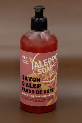 TADÉ PAYS DU LEVANT Ispahan Rose Aleppo Liquid Soap, Dry & Intolerant Skin | 500ml French Soaps UK