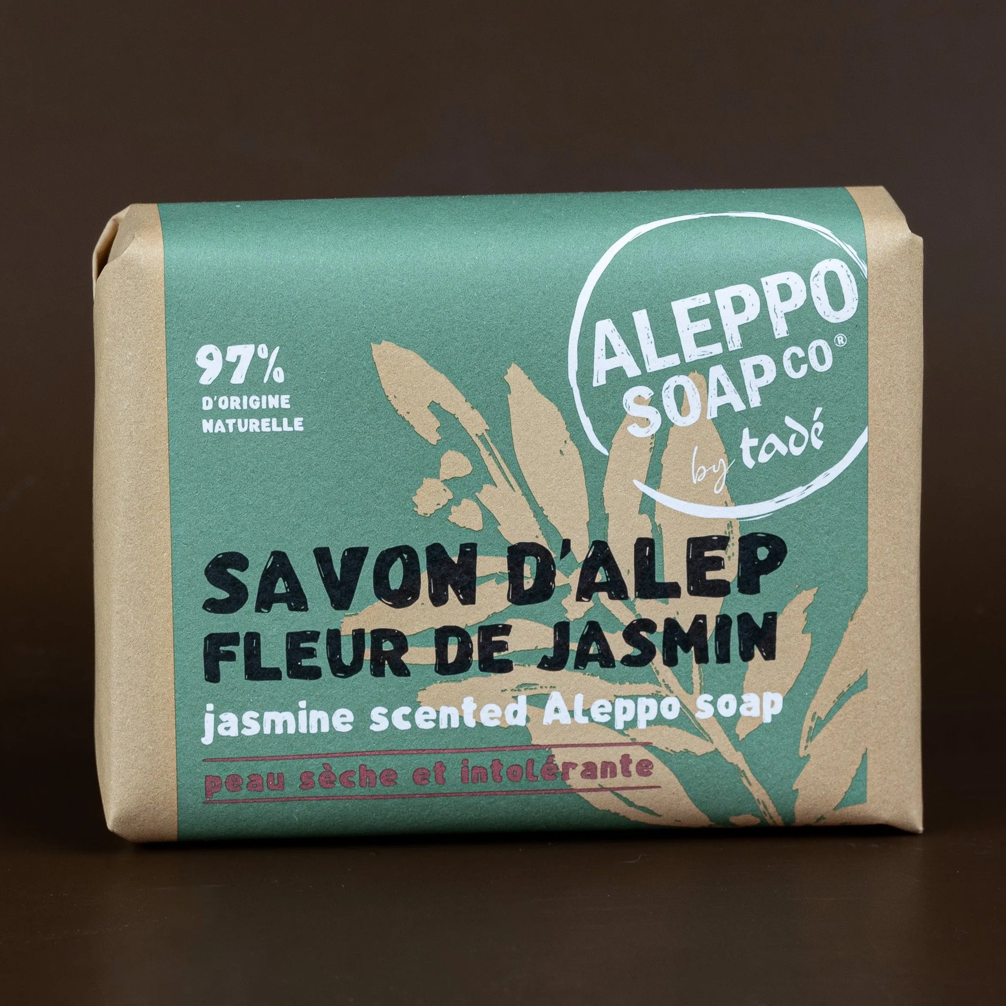 TADÉ PAYS DU LEVANT Jasmin Flower Fragranced Aleppo Soap | 100g French Soaps UK