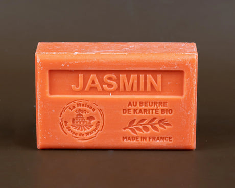 LA MAISON DU SAVON DE MARSEILLE Jasmin French Soap with Organic Shea Butter, 125g French Soaps UK