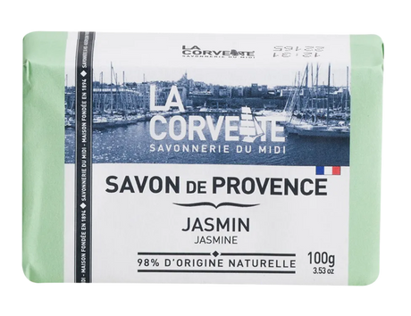 LA CORVETTE Jasmin, Savon de Provence, 100g French Soaps UK