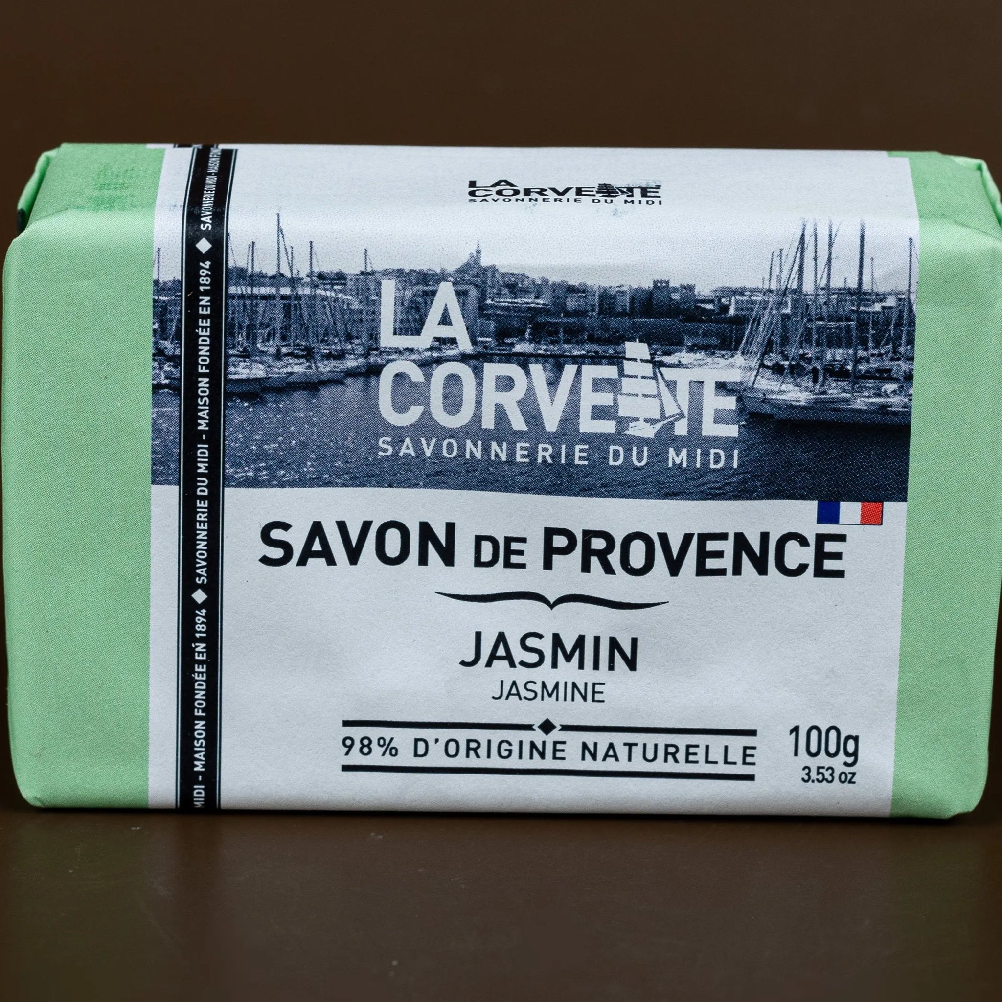 LA CORVETTE Jasmin, Savon de Provence, 100g French Soaps UK